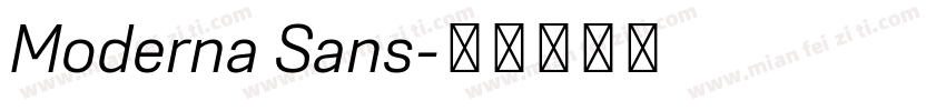 Moderna Sans字体转换